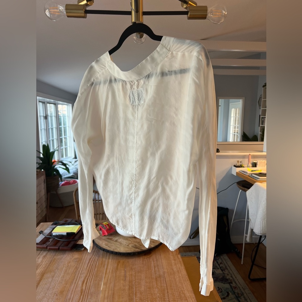 Rails - Tie Front White Button Up Blouse - image 8